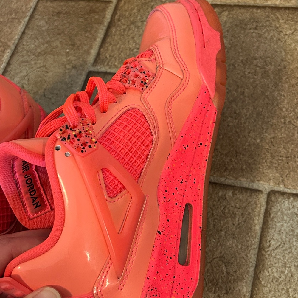 Nike Air Jordan 4 Retro Hot Punch Pink Women's - Picture 13 of 16